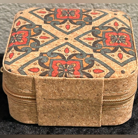 Bohemian Cork Jewelry Box – Travel Organizer, Brand New - Picture 4 of 8